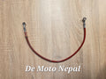 60 cm Brake Pipe ( Steel Braided Red )
