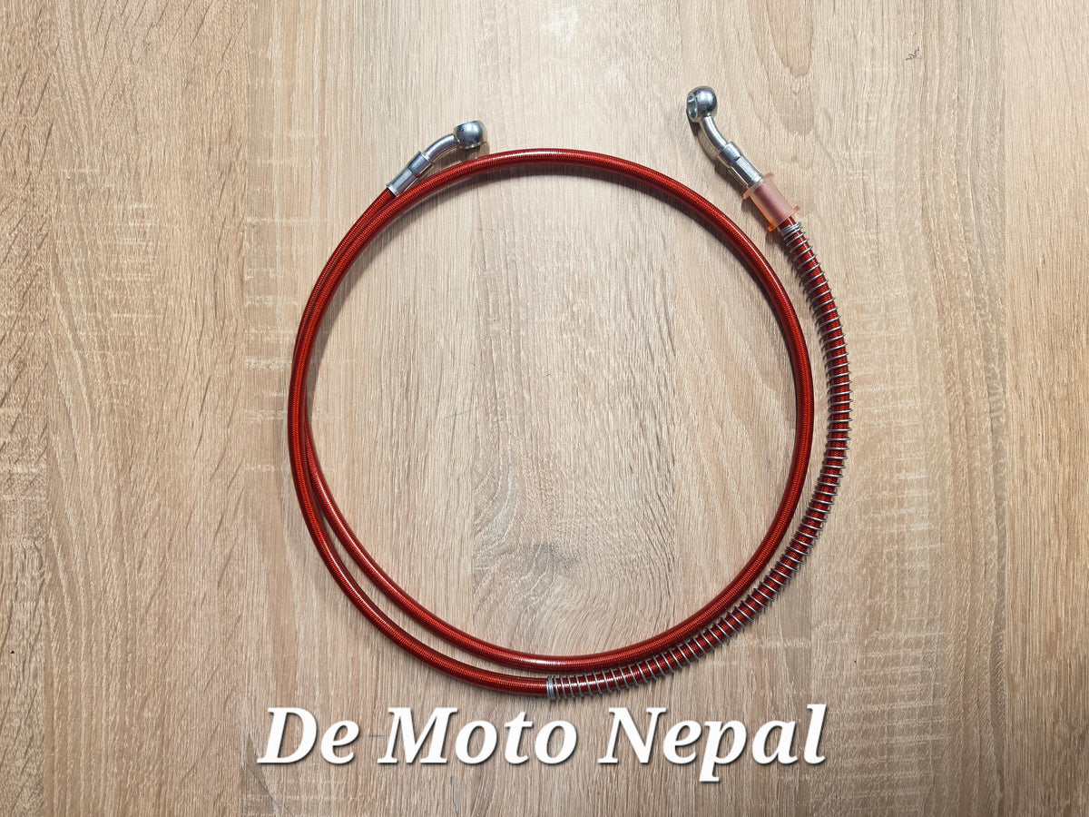 150 cm Brake Pipe ( Steel Braided Red )